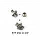 NEW THREAD ADAPTER W/ 1/4" TO 3/8" THREAD 10PCS PACK 856